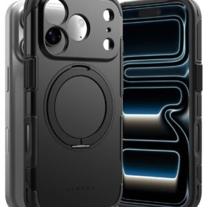RINGKE ALLES MAGNETINIS MagSafe DĖKLAS iPhone 17 Pro / 18 Pro JUODAS - Image 3