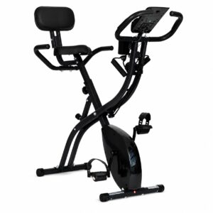 Sulankstomas magnetinis treniruoklis dviratis su atlošu ir pasipriešinimo gumomis, 8 pasipriešinimo lygiai, 120 kg MOVEPRO - Image 4