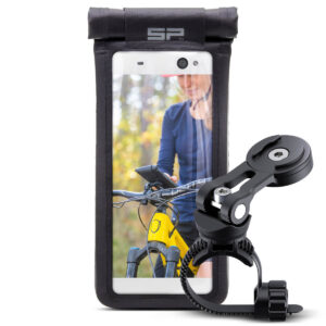 SP Connect Bike Bundle Universal Case SPC+ dviračio telefono laikiklis – universalus telefono dėklas – juodas