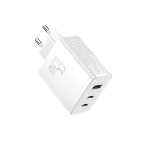 Baseus sieninis įkroviklis Cube Pro PD 65W 2x USB-C 1x USB baltas - Image 3
