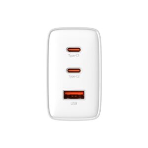 Baseus sieninis įkroviklis Cube Pro PD 65W 2x USB-C 1x USB baltas - Image 4