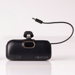 Forever mini išorinė baterija MTB-100 22.5W 5000 mAh Lightning juoda - Image 4