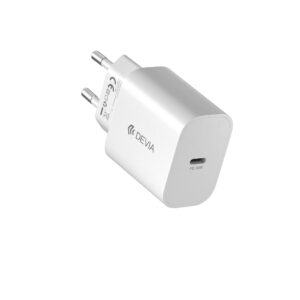 Devia sieninis įkroviklis Smart PD GaN 30W 1x USB-C baltas - Image 2