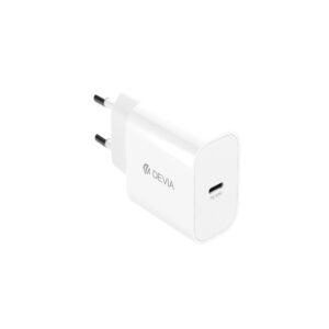 Devia sieninis įkroviklis Smart PD GaN 30W 1x USB-C baltas + laidas USB-C - Lightning - Image 3