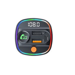 Devia FM siųstuvas Smart Bluetooth MP3 automobilinis įkroviklis PD 30W 1x USB-C 2x USB 3A juodas - Image 2