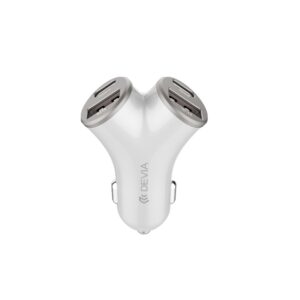 Devia automobilinis įkroviklis Extreme Metal PD 48W 2x USB 2x USB-C sidabrinis