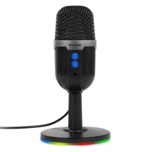 Studijinis mikrofonas su BLOW LED stovu