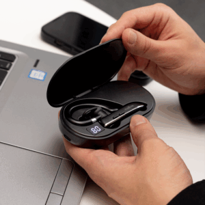 Maxlife belaidės ausinės MXBH-01 su įkrovimo dėklu, juodos - Image 6