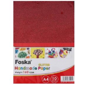 Brokatinis popierius Glitter color mix A4, 160 gsm