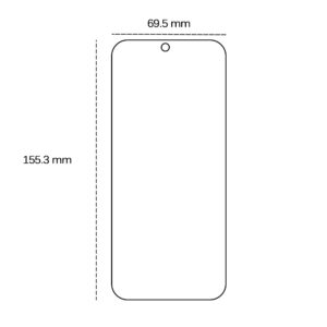 Grūdintas stiklas 2,5D, skirtas Honor 90 Lite 5G - Image 2