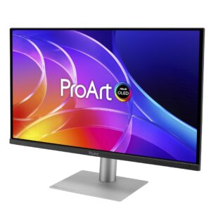 ASUS ProArt OLED PA279CDV kompiuterio monitorius 67,3 cm (26.5") 3840 x 2160 pikseliai 4K Ultra HD QD-OLED Juoda, Sidabras - Image 3