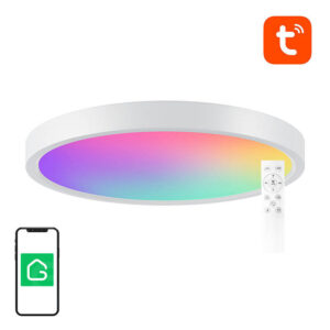 Išmanusis lubinis šviestuvas 30cm WiFi/Bluetooth 16M RGBCW Gosund LB12 1920lm Tuya + nuotolinio valdymo pultas.