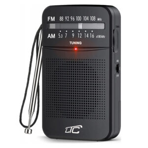 LTC nešiojamas kišeninis radijas LEGA, AM/FM, mini jack, juodas - Image 1