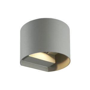 Sieninis lauko šviestuvas CILINDER, LED 2x3W, 4000K, IP54, reguliuojamo švietimo kampo, pilkas, LED line LITE - Image 1