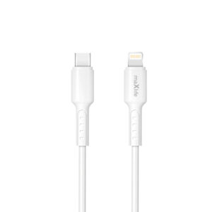Maxlife MXUC-13 laidas USB-C – Lightning 1,0 m 27W baltas