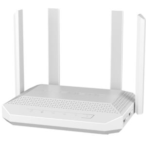 Keenetic Hero (KN-1012) belaidis maršrutizatorius 2.5 Gigabit Ethernet Dviguba juosta (2,4 GHz / 5 GHz) Balta