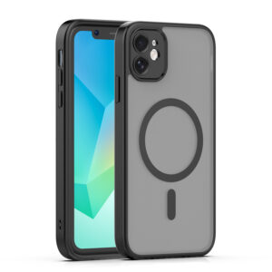 „Mag Matt“ dėklas, skirtas „iPhone 11“, juodas, su apsauga kamerai