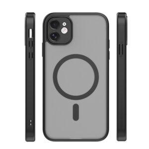 „Mag Matt“ dėklas, skirtas „iPhone 11“, juodas, su apsauga kamerai - Image 3