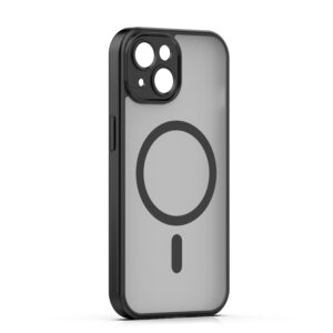 Mag Matt dėklas, skirtas iPhone 15 6,1" juodas, su apsauga kamerai - Image 2