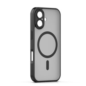 Mag Matt dėklas, skirtas iPhone 17 6,3" / 18 6,3" juodas, su apsauga kamerai - Image 2
