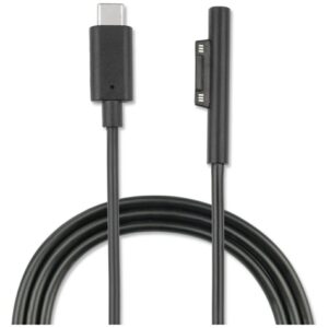 Kabelis 4smarts Connect Cable USB-C 5A 1m, skirtas Microsoft Surface, juodas