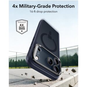 ESR CLASSIC HYBRID KICKSTAND MagSafe iPhone 17 Pro / 18 Pro MATINĖ MĖLYNA - Image 4