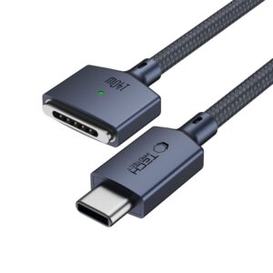TECH-PROTECT MMC01 ULTRABOOST MAGNETINIS MACBOOK KABELIS USB-C Į MagSafe 3 140W 300CM TAMSIAI MĖLYNAS - Image 3