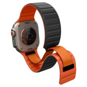 Spigen ATHLEX AIR M APPLE WATCH 8 / 9 / 10 / 11 / SE / ULTRA (44 / 45 / 46 / 49 MM) AKTYVI JUODA/ORANŽINĖ - Image 4