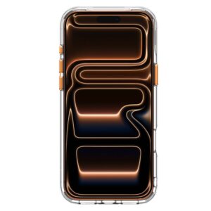 Spigen Ultra Hybrid OPTIK S MagSafe iPhone 17 Pro / 18 Pro SKAIDRUS/ORANŽINIS - Image 4