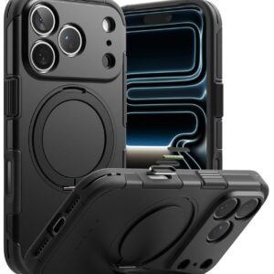 RINGKE ALLES MAGNETINIS MagSafe DĖKLAS iPhone 17 Pro / 18 Pro JUODAS - Image 4
