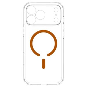 Spigen ULTRA HYBRID MagSafe iPhone 17 Pro Max / 18 Pro Max SKAIDRUS/ORANŽINIS - Image 4