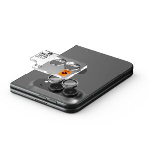 Spigen OPTIK PRO GLAS.TR EZ FIT KAMEROS APSAUGA 2-PACK IPHONE DUO STAR WHITE - Image 5