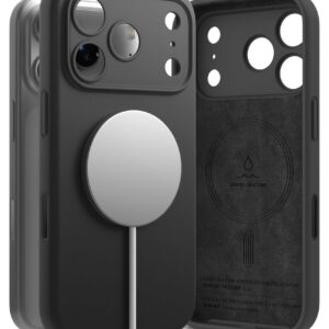 RINGKE SILIKONINIS MAGNETINIS MAGSAFE DĖKLAS iPhone 17 PRO MAX / 18 PRO MAX JUODAS