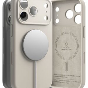 RINGKE SILIKONINIS MAGNETINIS MAGSAFE DĖKLAS iPhone 17 PRO / 18 PRO STONE