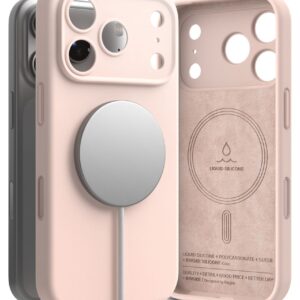 RINGKE SILIKONINIS MAGNETINIS MAGSAFE DĖKLAS iPhone 17 PRO / 18 PRO PINK SAND