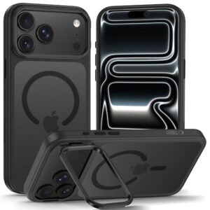 TECH-PROTECT MAGSTAND MagSafe CC iPhone 17 Pro Max / 18 Pro Max MATINIS juodos spalvos