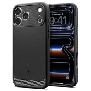 Spigen Rugged Armor MagSafe iPhone 17 Pro Max / 18 Pro Max MATINIS juodos spalvos - Image 4