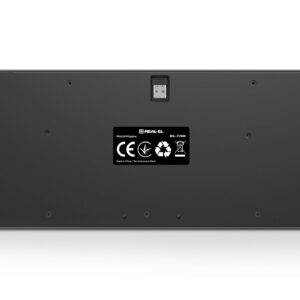 Klaviatūra REAL-EL RK-715W juodos spalvos, belaidė - Image 8