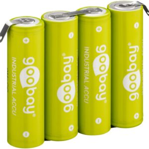 Akumuliatorius NiMh 4.8V 2100mAh su lituojamais išvadais 4x HR6 (AA)
