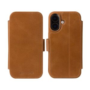 dbramante1928 Copenhagen atverčiamas dėklas, skirtas Apple iPhone 17 – ruda