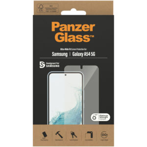 PanzerGlass Ultra-Wide Fit antibakterinė ekrano apsauga, skirta Samsung Galaxy A54 (5G)