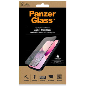 PanzerGlass Case Friendly ekrano apsauginė plėvelė, juoda, skirta iPhone 13 Mini