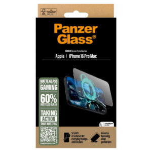 PanzerGlass Ultra Wide Fit ekrano apsauga su aplikatoriumi, skirta iPhone 16 Pro Max