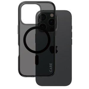 CARE by PanzerGlass Smokey Urban Combat dėklas su MagSafe, skirtas iPhone 16 Pro – Smokey