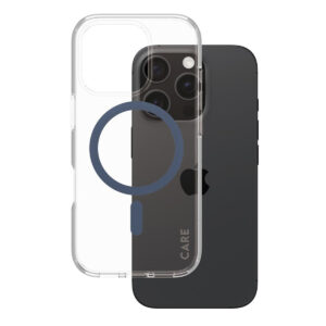 CARE by PanzerGlass Urban Combat dėklas su MagSafe, skirtas iPhone 16 Pro – Mėlynas