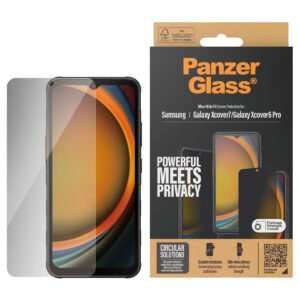 PanzerGlass Ultra Wide Fit antibakterinis ekrano apsauginis stiklas su privatumo filtru, įskaitant aplikatorių, skirtas Samsung Galaxy Xcover 7 / 6 Pro