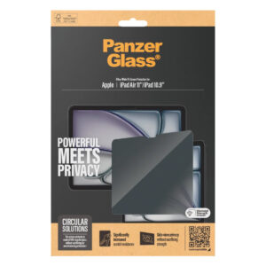 PanzerGlass Privacy ekrano apsauga Ultra-Wide Fit, skirta iPad Air 11 colių (2026) M4 / (2025) M3 / (2024) M2 / iPad 11 (2025) A16 / iPad 10 (2022)