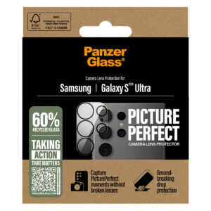 PanzerGlass PicturePerfect kameros objektyvo apsauga, skirta Samsung Galaxy S25 Ultra – skaidri