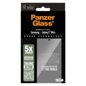 PanzerGlass keraminė ekrano apsauga su aplikatoriumi, skirta Samsung Galaxy S25 Ultra