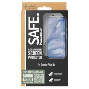 SAFE by PanzerGlass Ultra-Wide Fit ekrano apsauga, skirta Google Pixel 9A